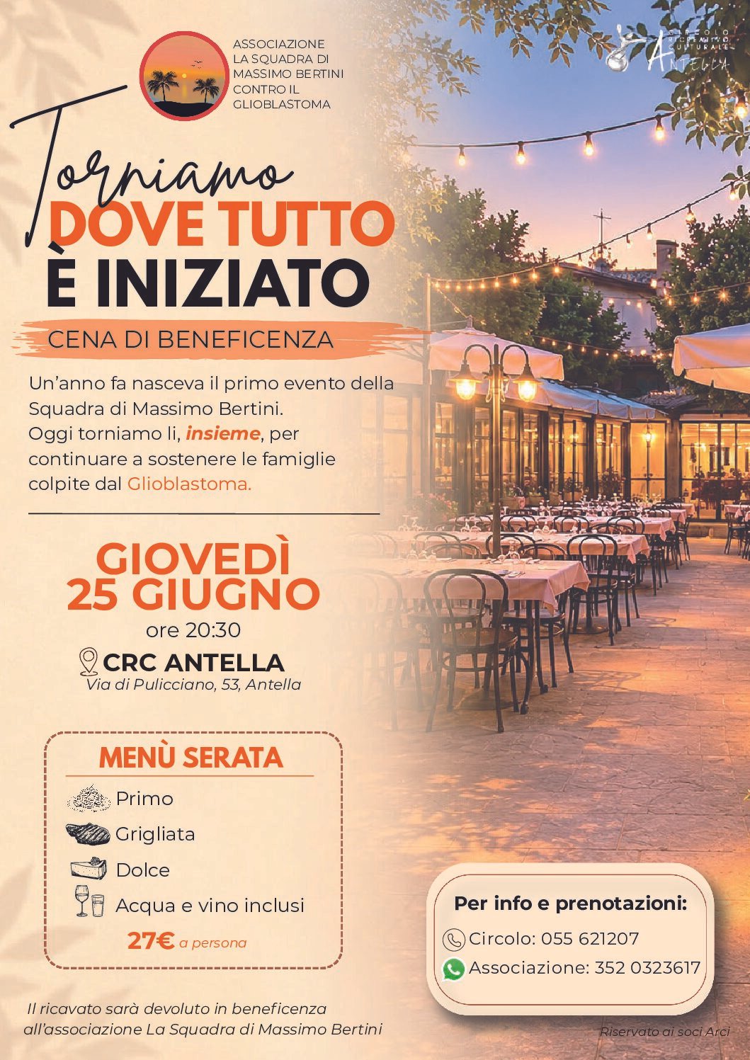 CENA SOLIDALE CRC ANTELLA
